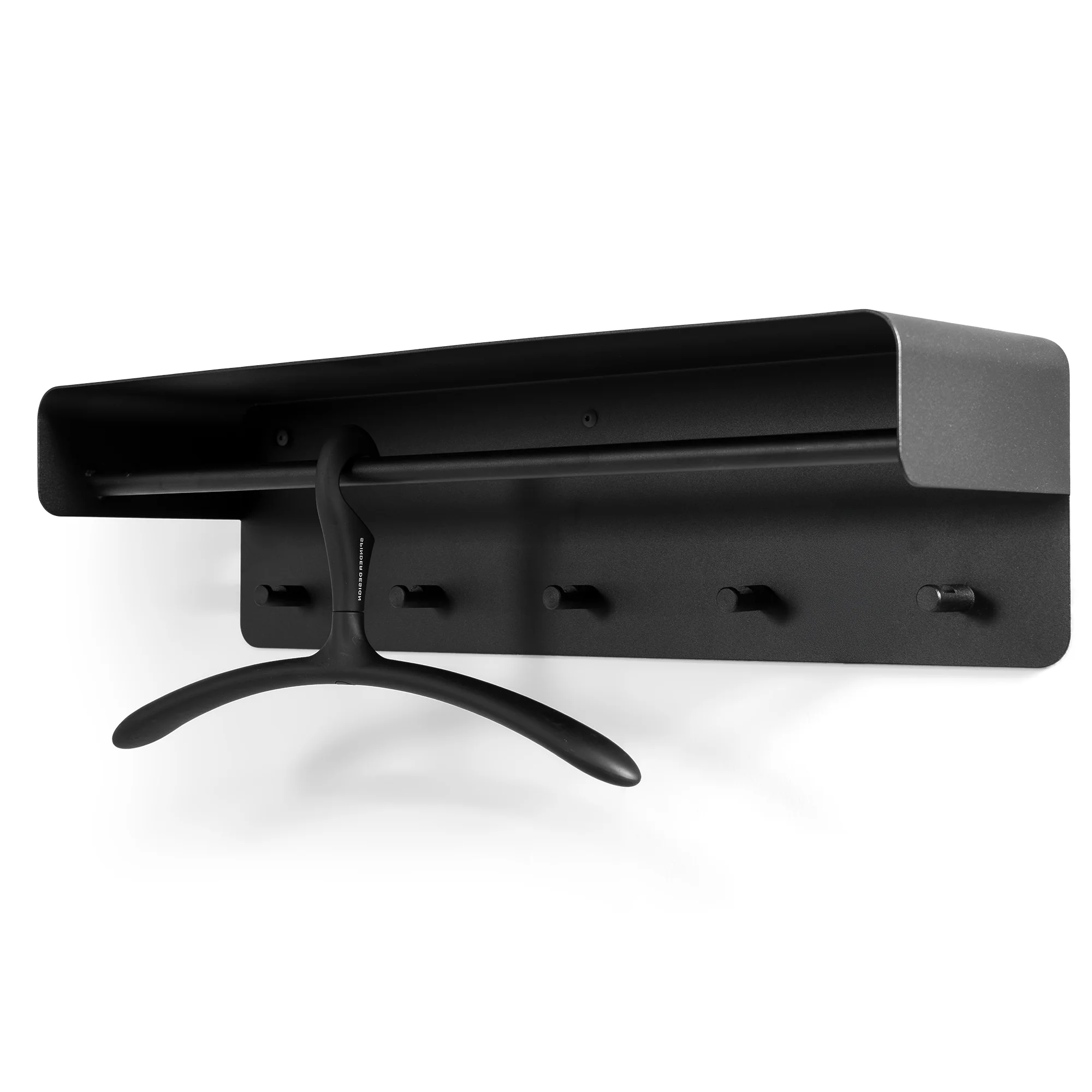 Kapstok ARCUS 70 Zwart 70x19x19cm Spinder Design