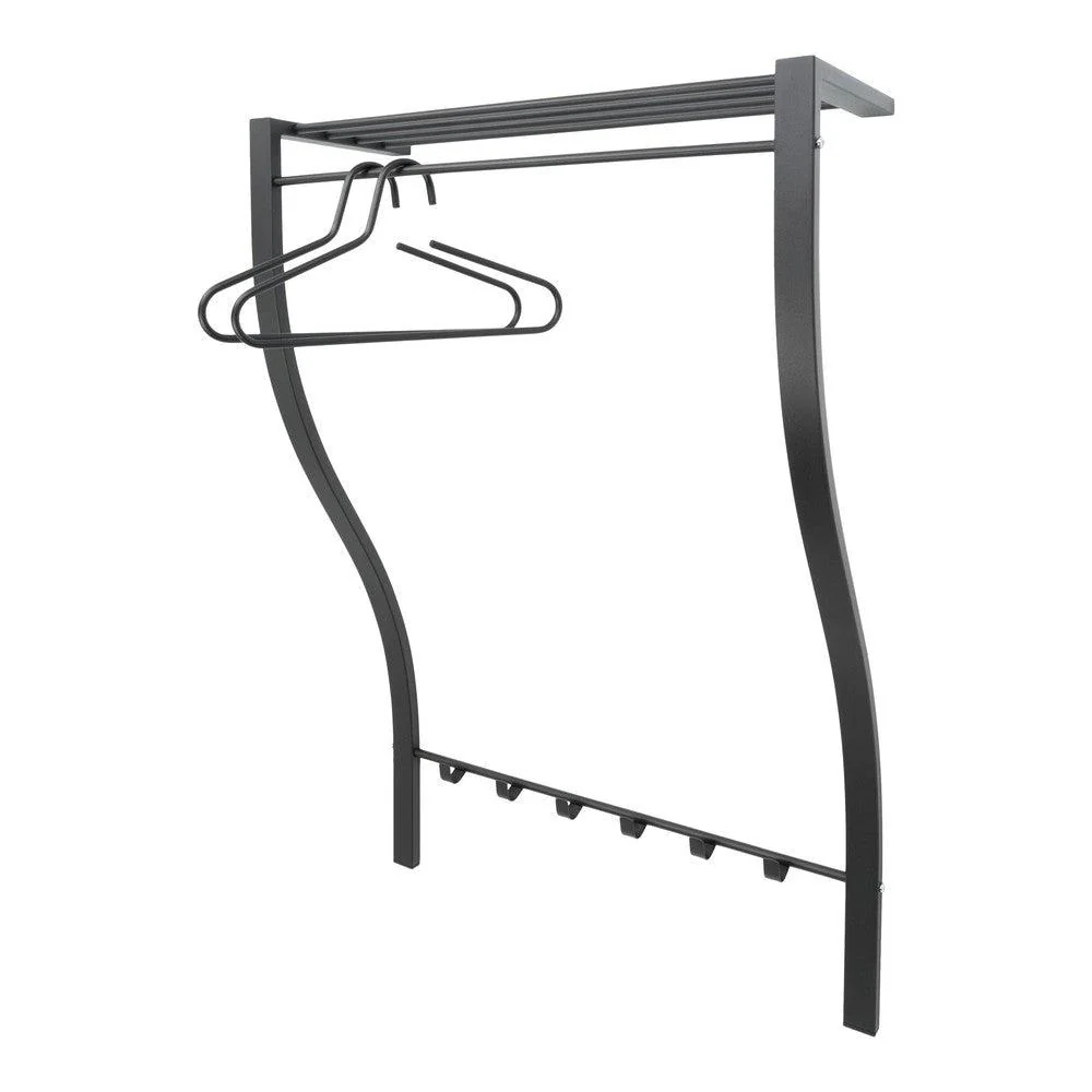 Kapstok CARVE 1 Zwart 75x29x113cm Spinder Design