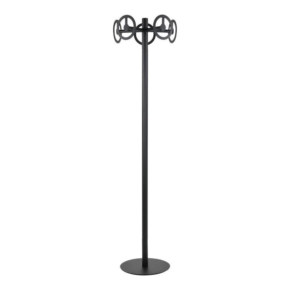 Kapstok CIRCLE Zwart 40x40x174cm Spinder Design