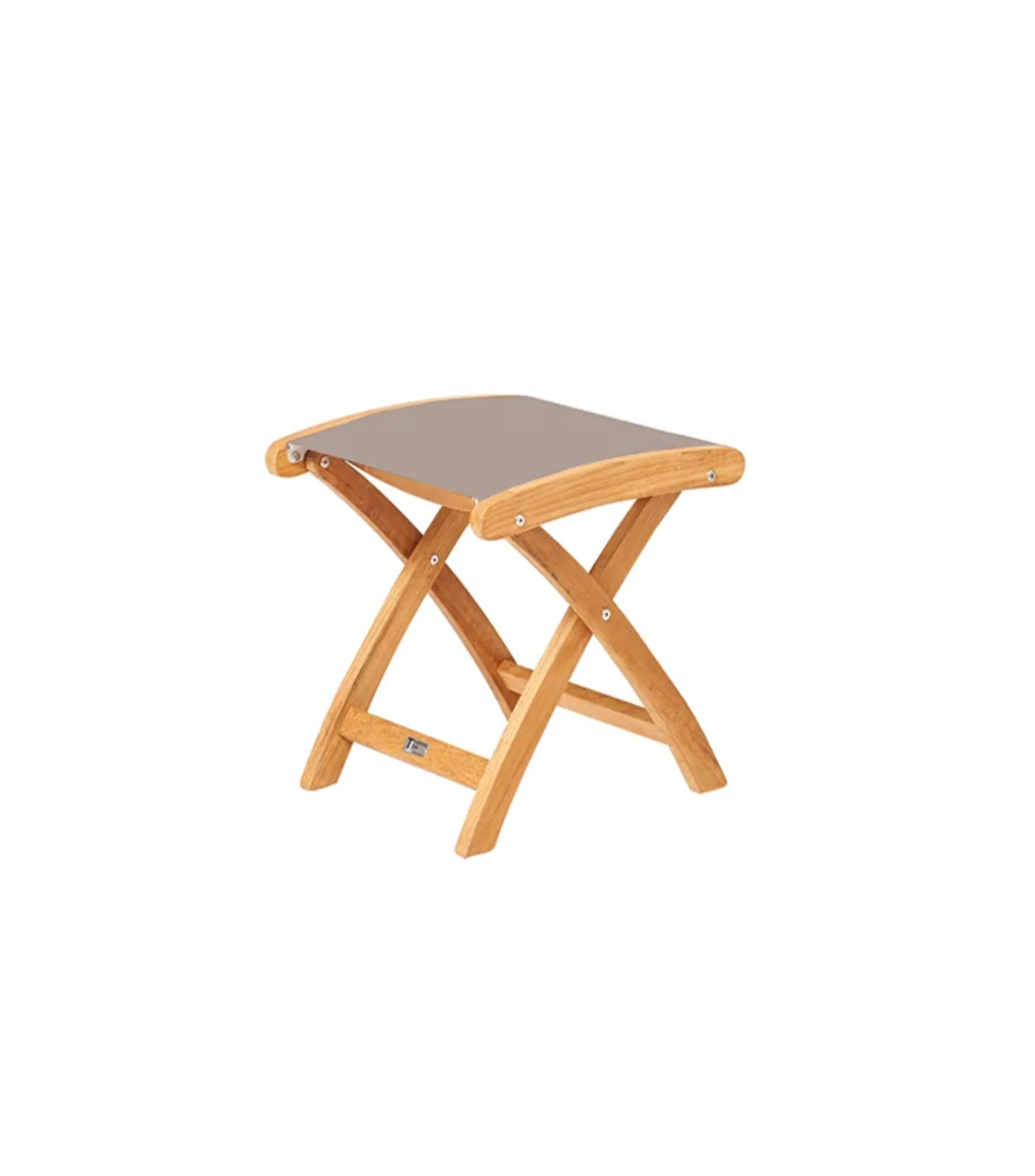 Traditional Teak Kate Taupe Voetstoel