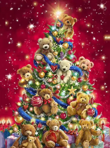 Kerstboom met Beren Kerstboom met Beren