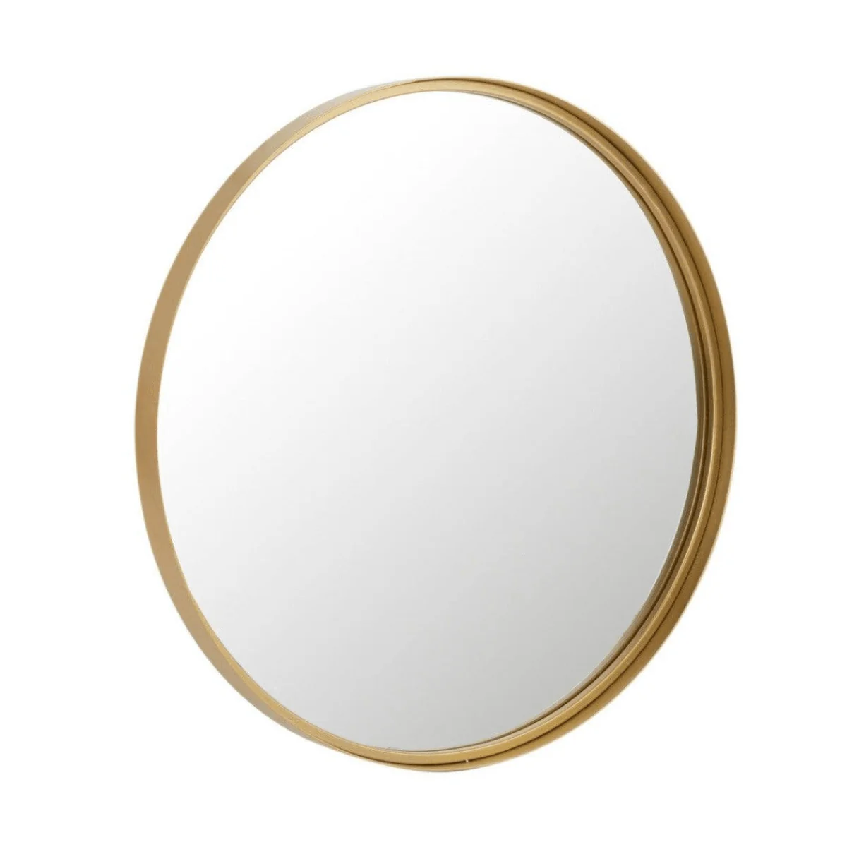 Spiegel – Hoge Rand – Metaal/ Glas – Goud – Ø60cm