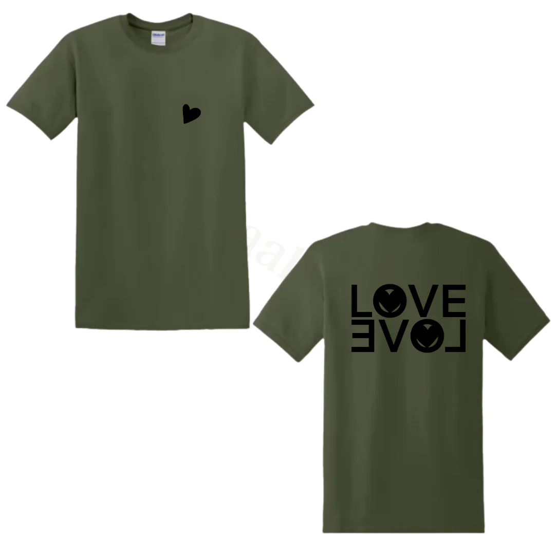 Shirt – Army groen – volwassenen – (ontwerp naar keuze)