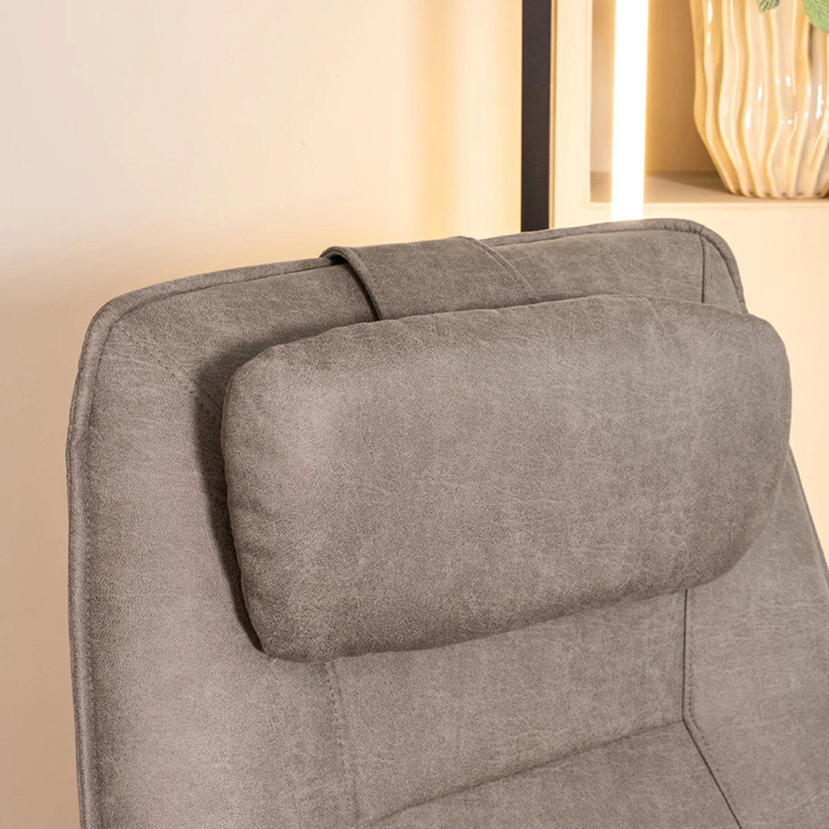 Hoofdkussen Odense 43×20 cm Taupe Micro Suede