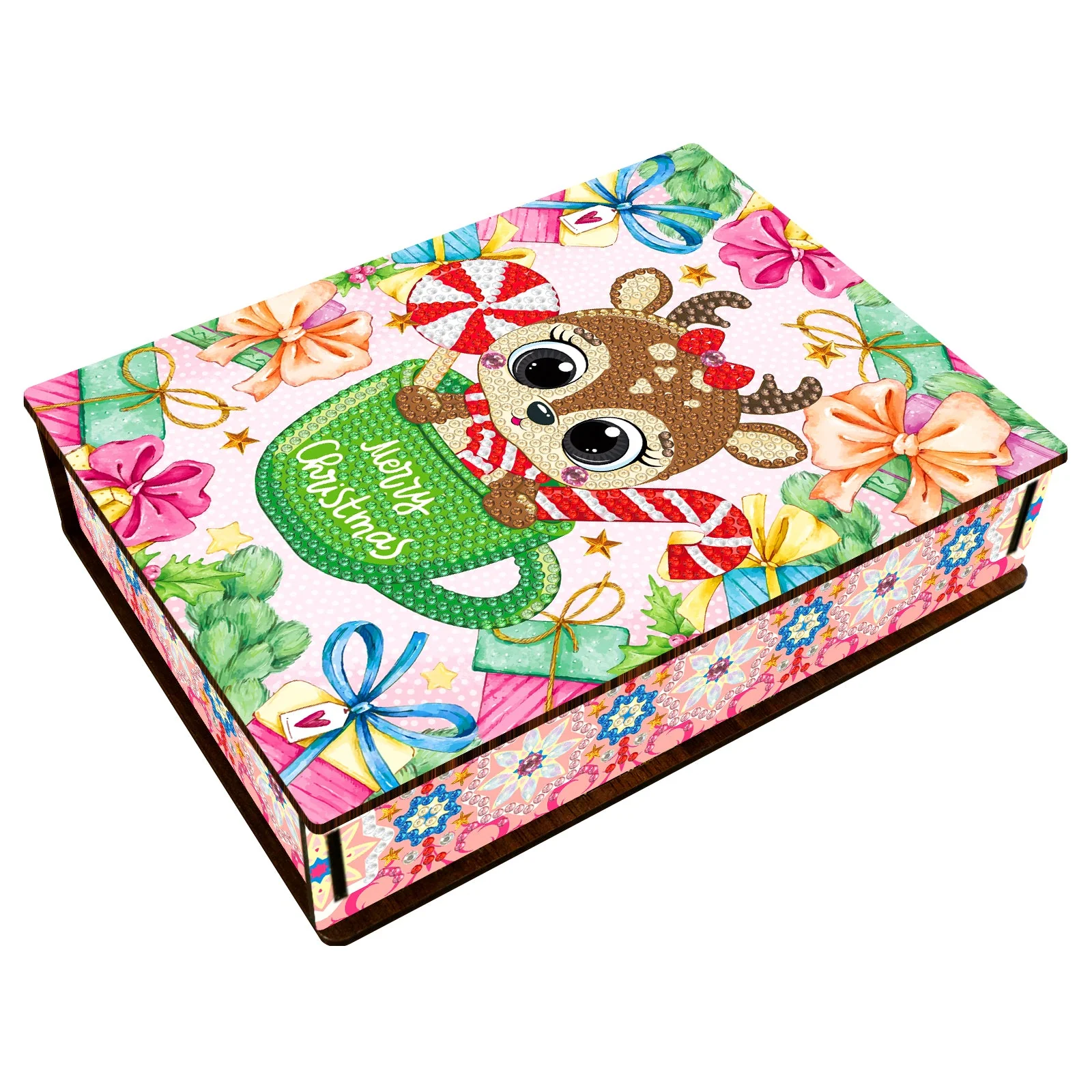 Diamond Painting Houten Doosje – Kleine Rendier