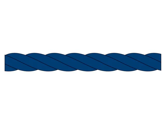 Tiptolest 3-strengs touw Navy Tiptolest 3-strengs touw Navy