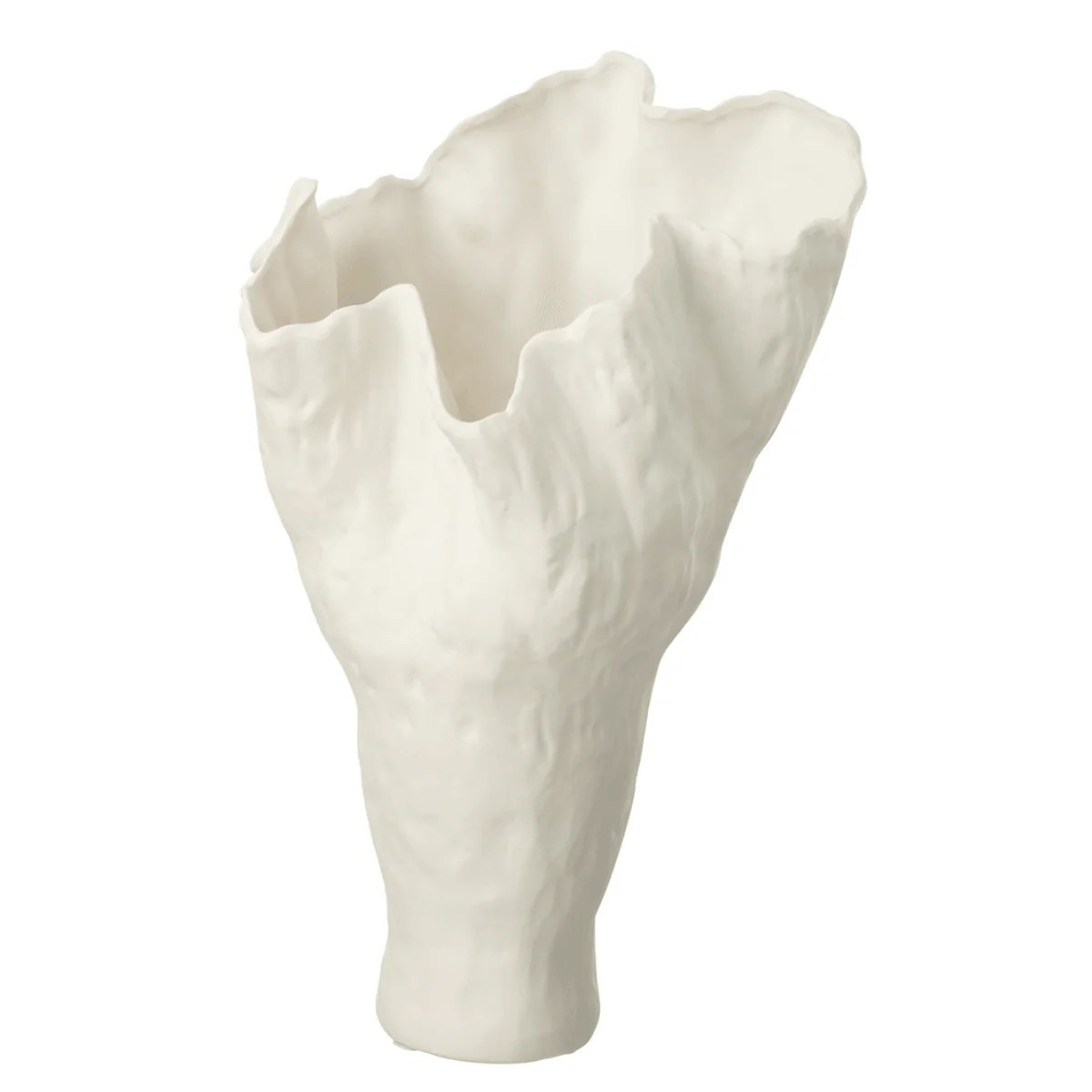 Vaas – Corolla – Smal – Keramiek – Offwhite – 33x36x55cm