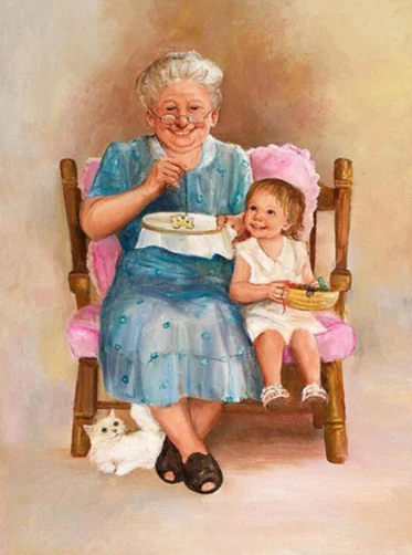 Oma met Kleinkind Oma met Kleinkind