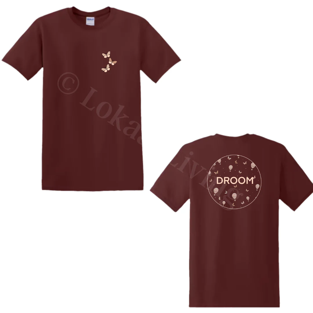 Shirt – Burgundy – volwassenen – (ontwerp naar keuze)