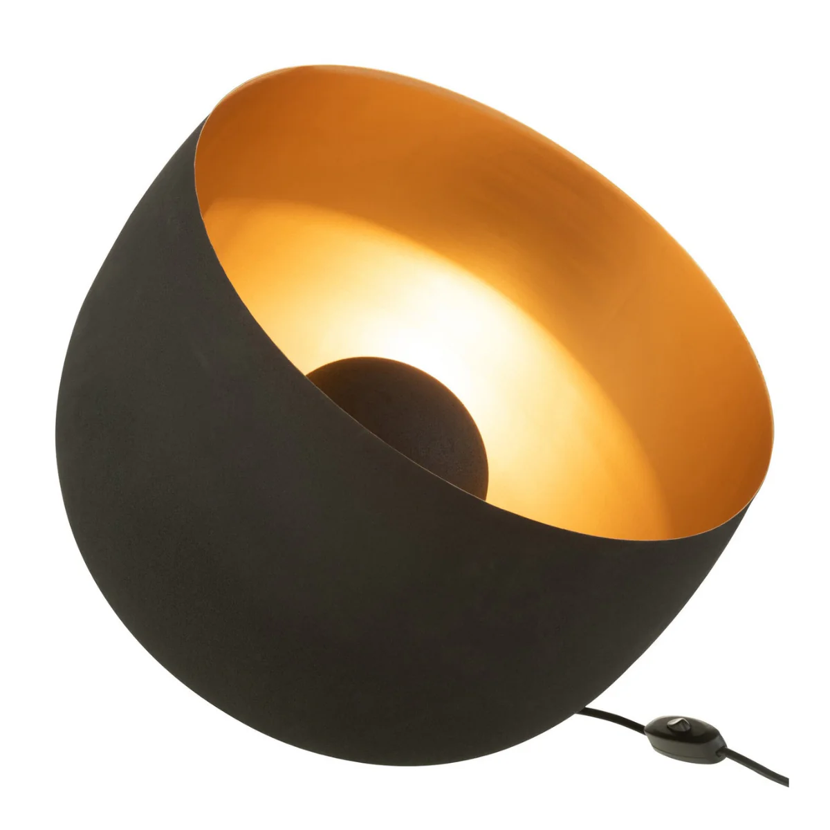 Tafellamp – Rond – Goud/ Zwart – Metaal – L