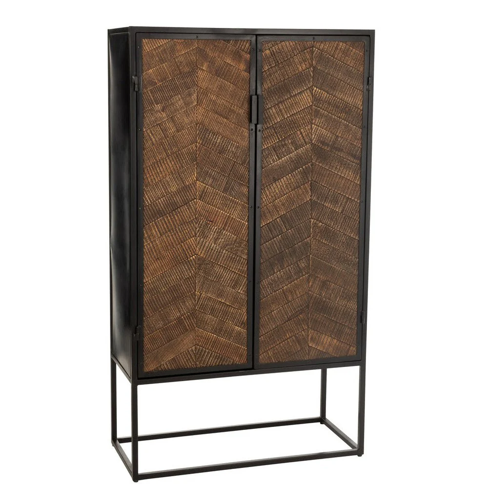 Opbergkast Bruin Mangohout hout 42×90 cm