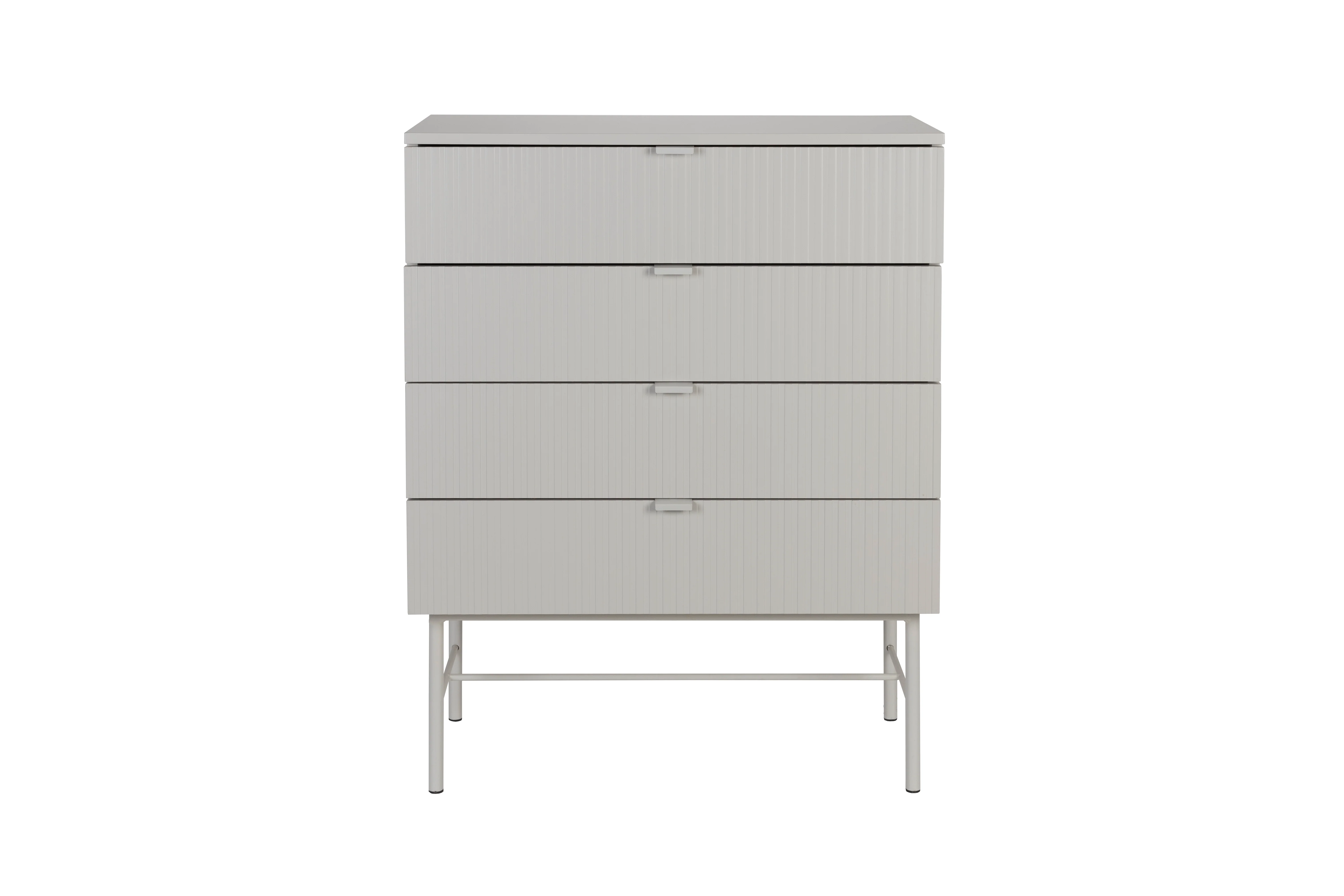 Opbergkast Cayo MDF, Metaal Grijs 40×79 cm
