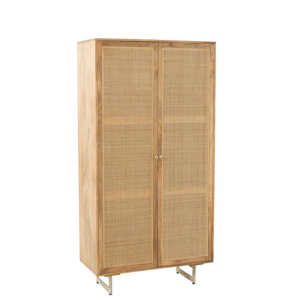 Opbergkast Naturel Mangohout hout 44×95 cm