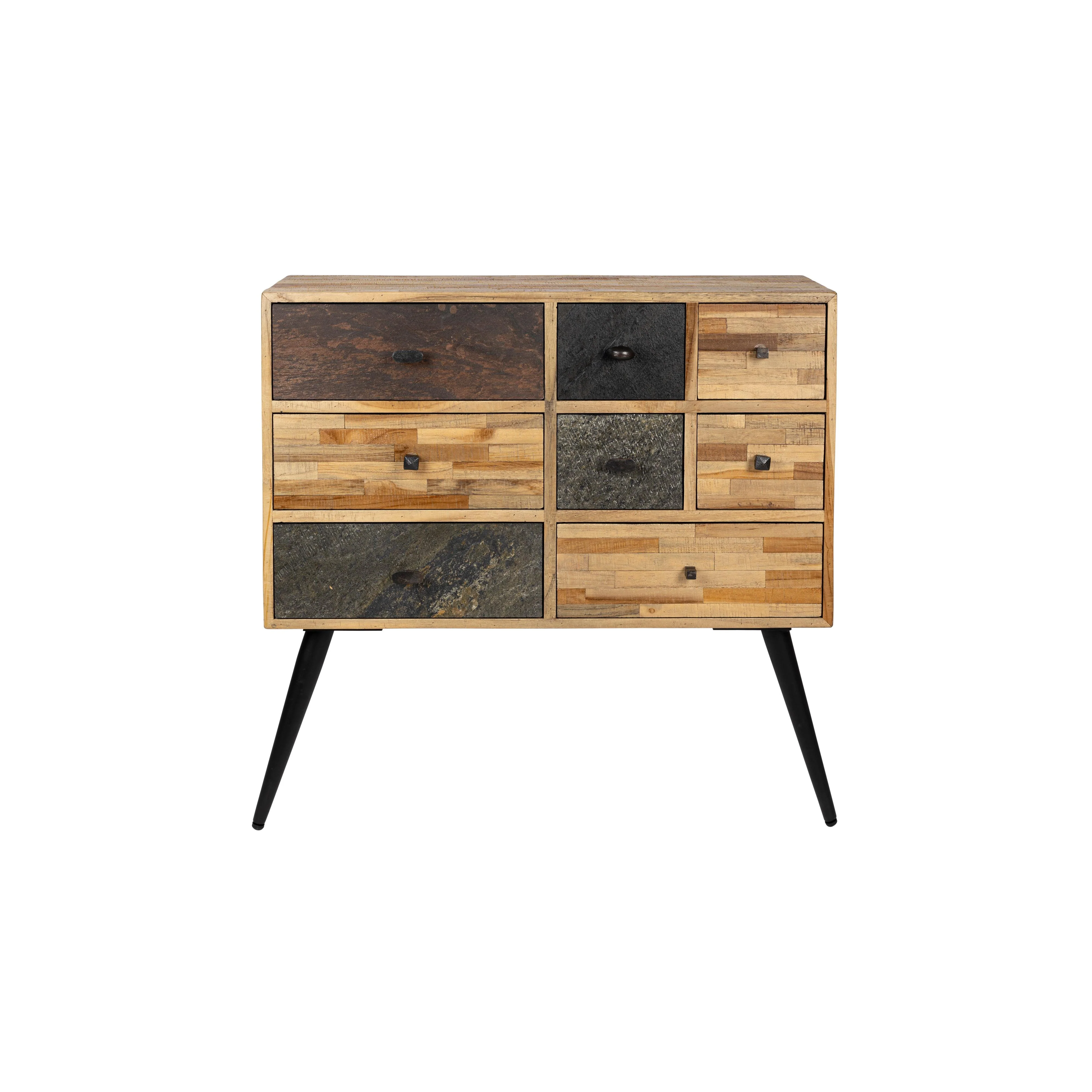 Opbergkast San Teak, Metaal Bruin 31×90 cm Opbergkast San Teak, Metaal Bruin 31×90 cm