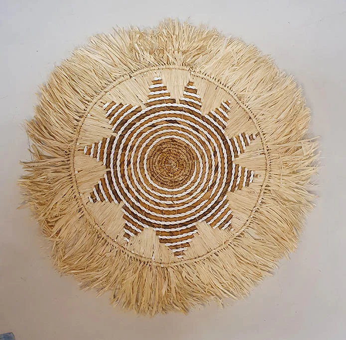 Placemat van raffia – wit Placemat van raffia – wit