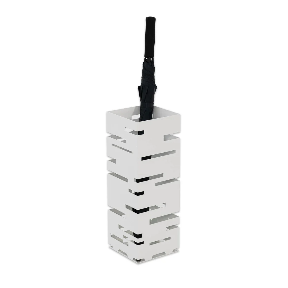 Parapluhouder MODERN Staal Wit 18x18x50cm Spinder Design