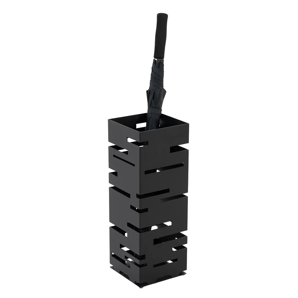 Parapluhouder MODERN Staal Zwart 18x18x50cm Spinder Design