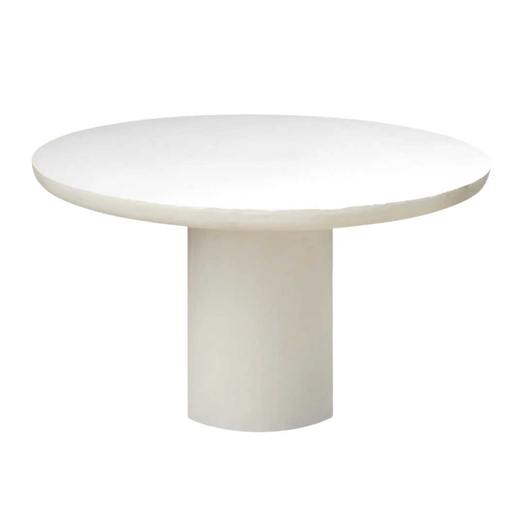 PIASTRO EETTAFEL | ROND | KALKPLEISTER | WIT