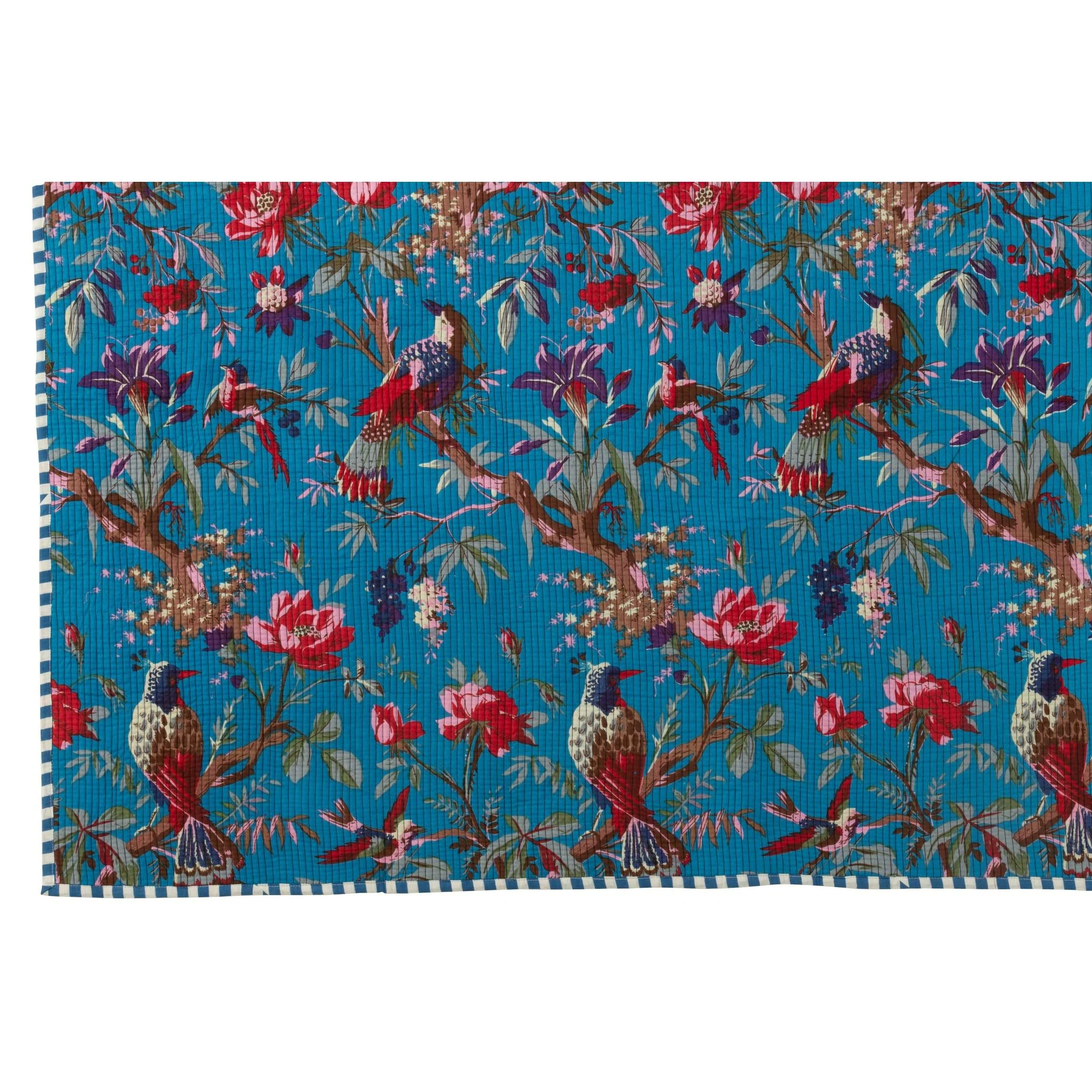 Plaid Blauw Katoen / linnen 180×130 cm
