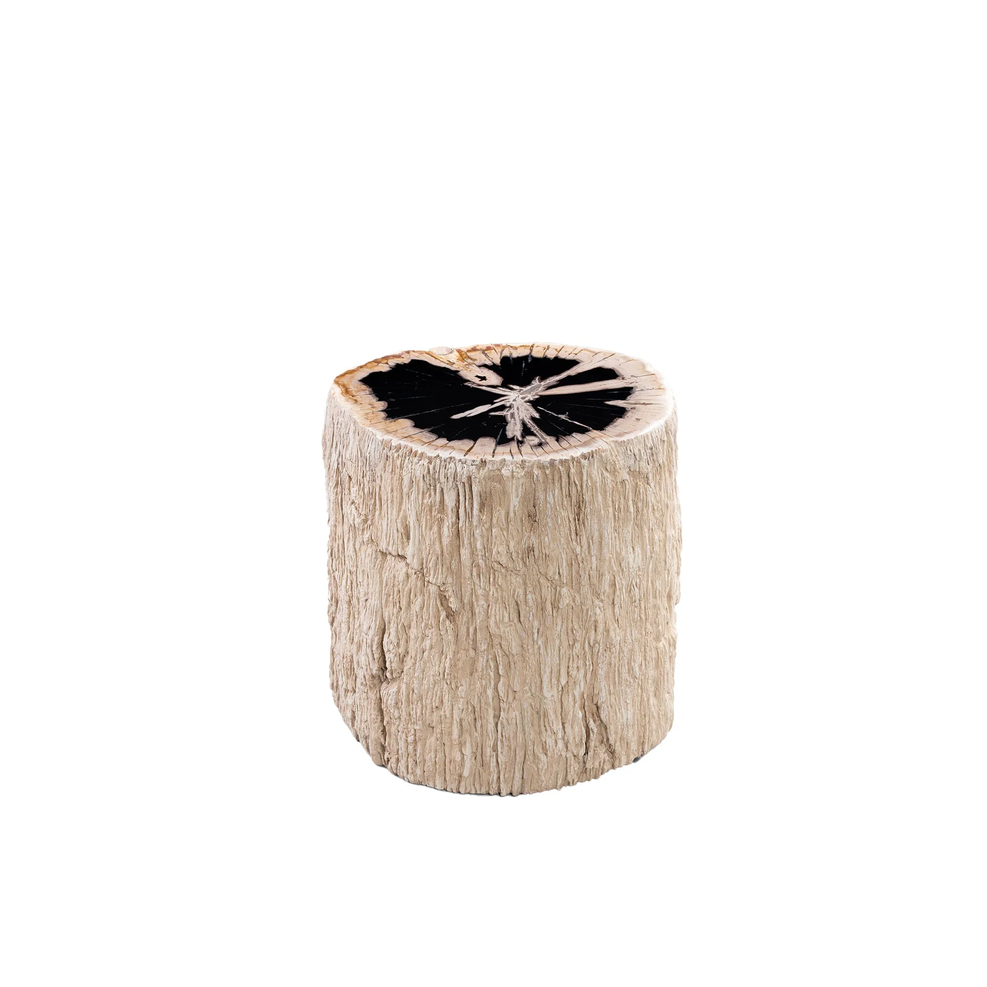 Poef Taly Versteend Hout Beige