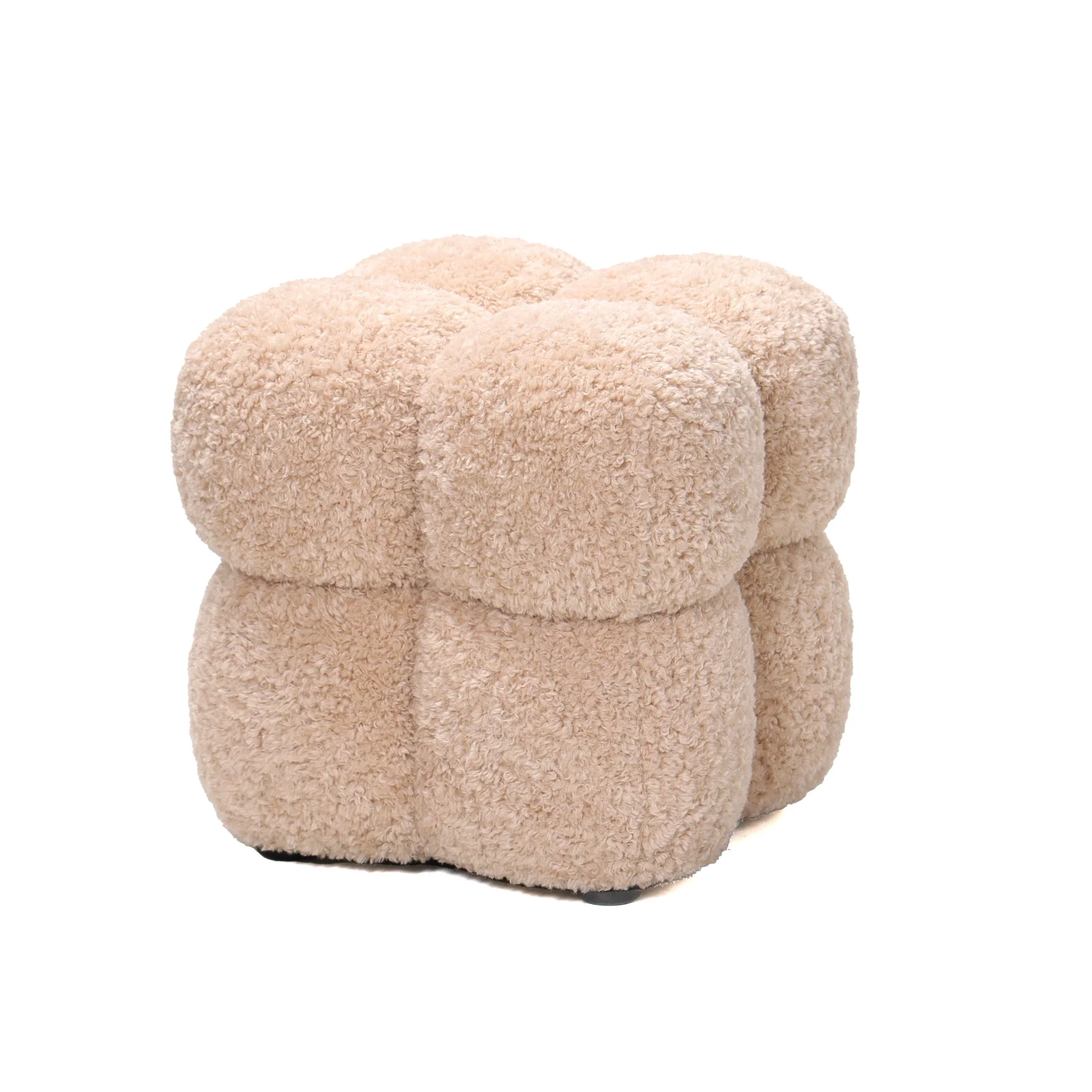 Poef Teddy Polyester Beige Poef Teddy Polyester Beige