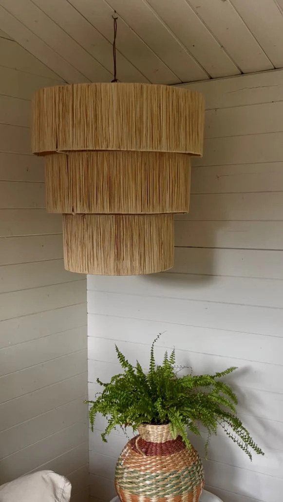 Raffia lamp King