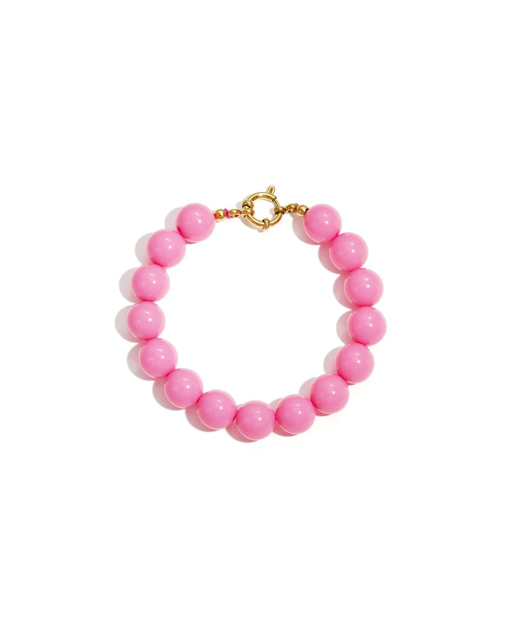 Ketting met Medium Kralen en Frontsluiting-12mm Ketting met Medium Kralen en Frontsluiting-12mm