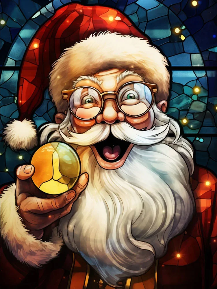 Kerstman met Glazen Bal Kerstman met Glazen Bal