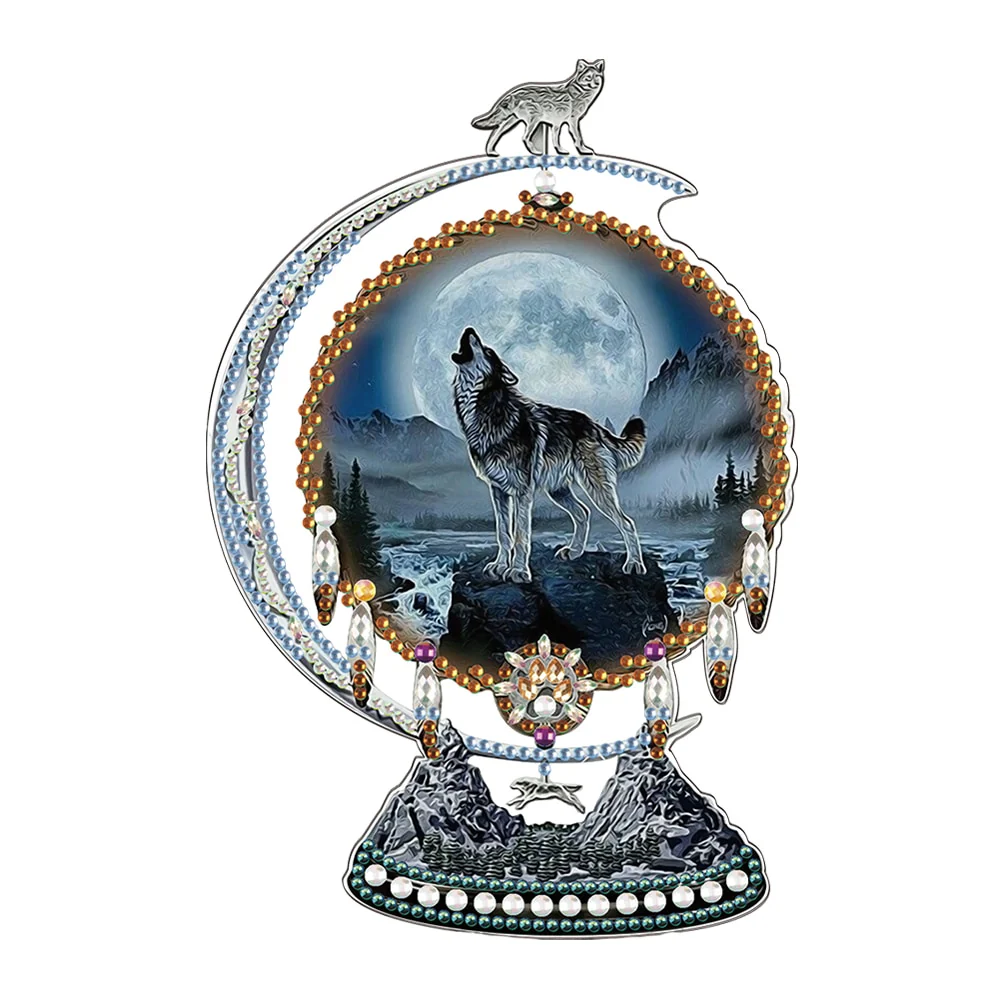 Wolf met Maan Ornament Wolf met Maan Ornament
