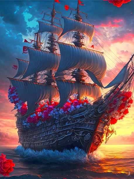 Schip met Bloemen