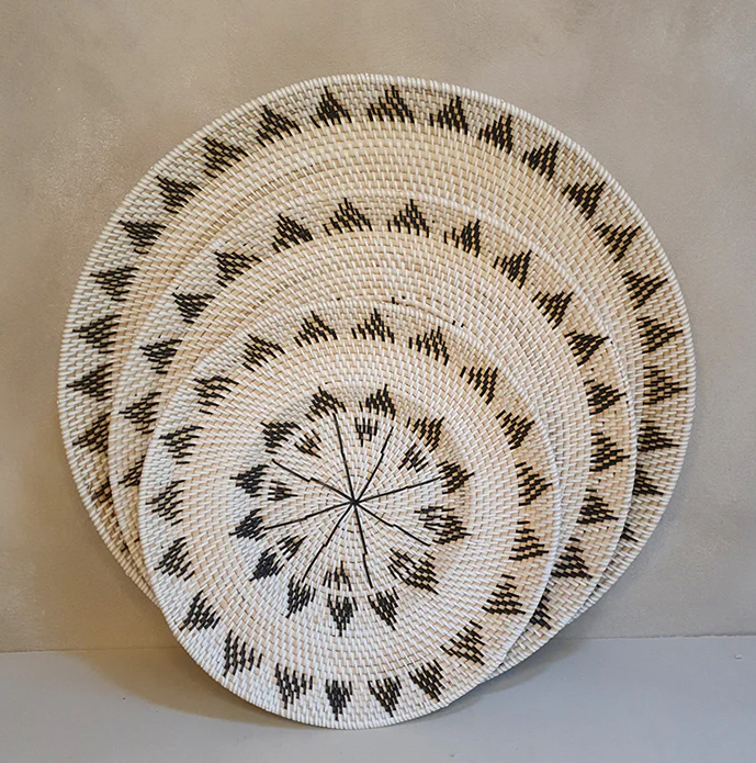 Schaal zwart/wit Ø 40/50/60 cm Schaal zwart/wit Ø 40/50/60 cm
