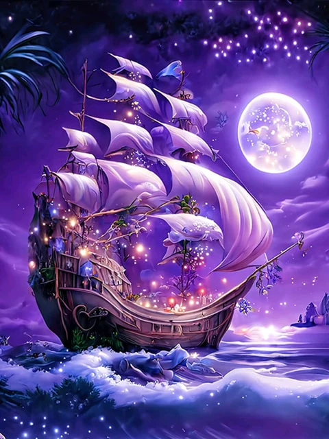 Paarse Schip op Zee Paarse Schip op Zee