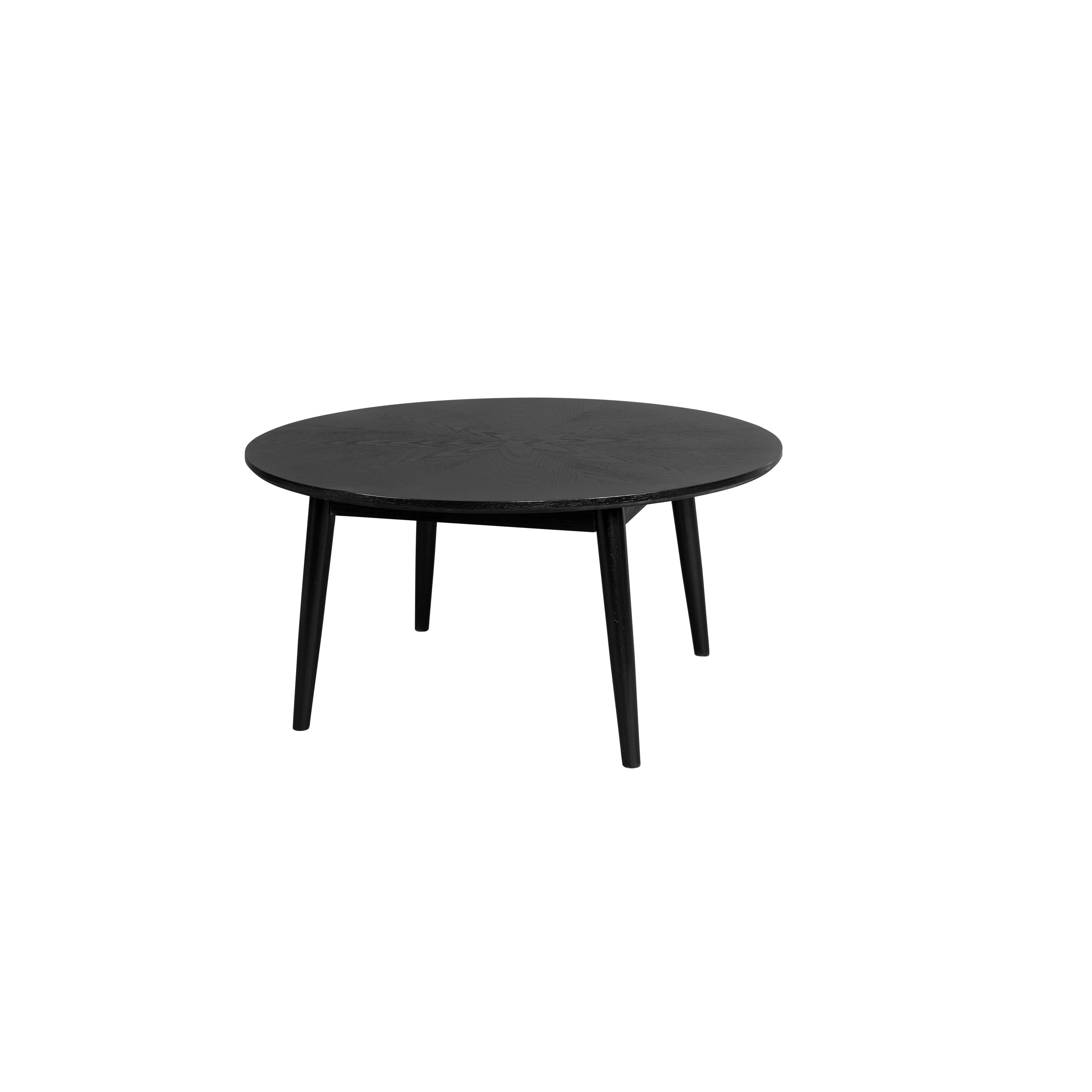 Salontafel Fabio Eikenfineer Zwart Ø80×40 cm Salontafel Fabio Eikenfineer Zwart Ø80×40 cm