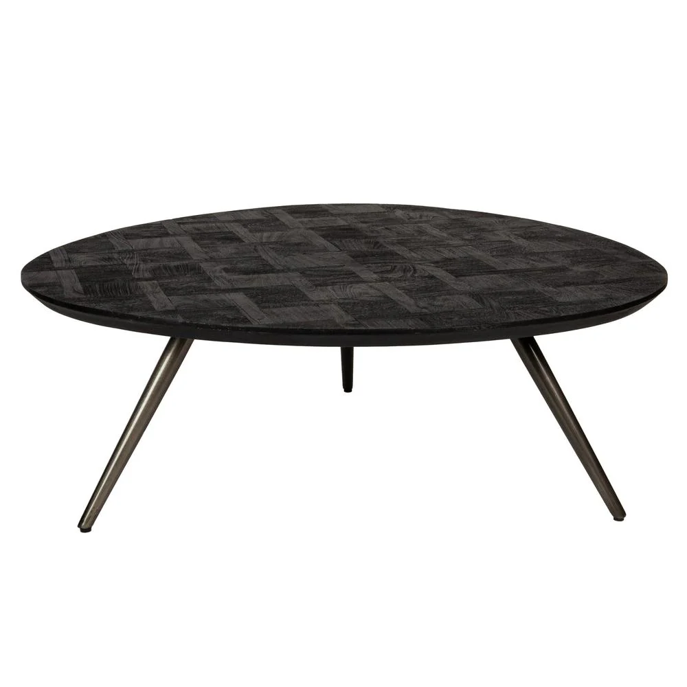 Salontafel Fieron Zwart 110×108 cm Salontafel Fieron Zwart 110×108 cm