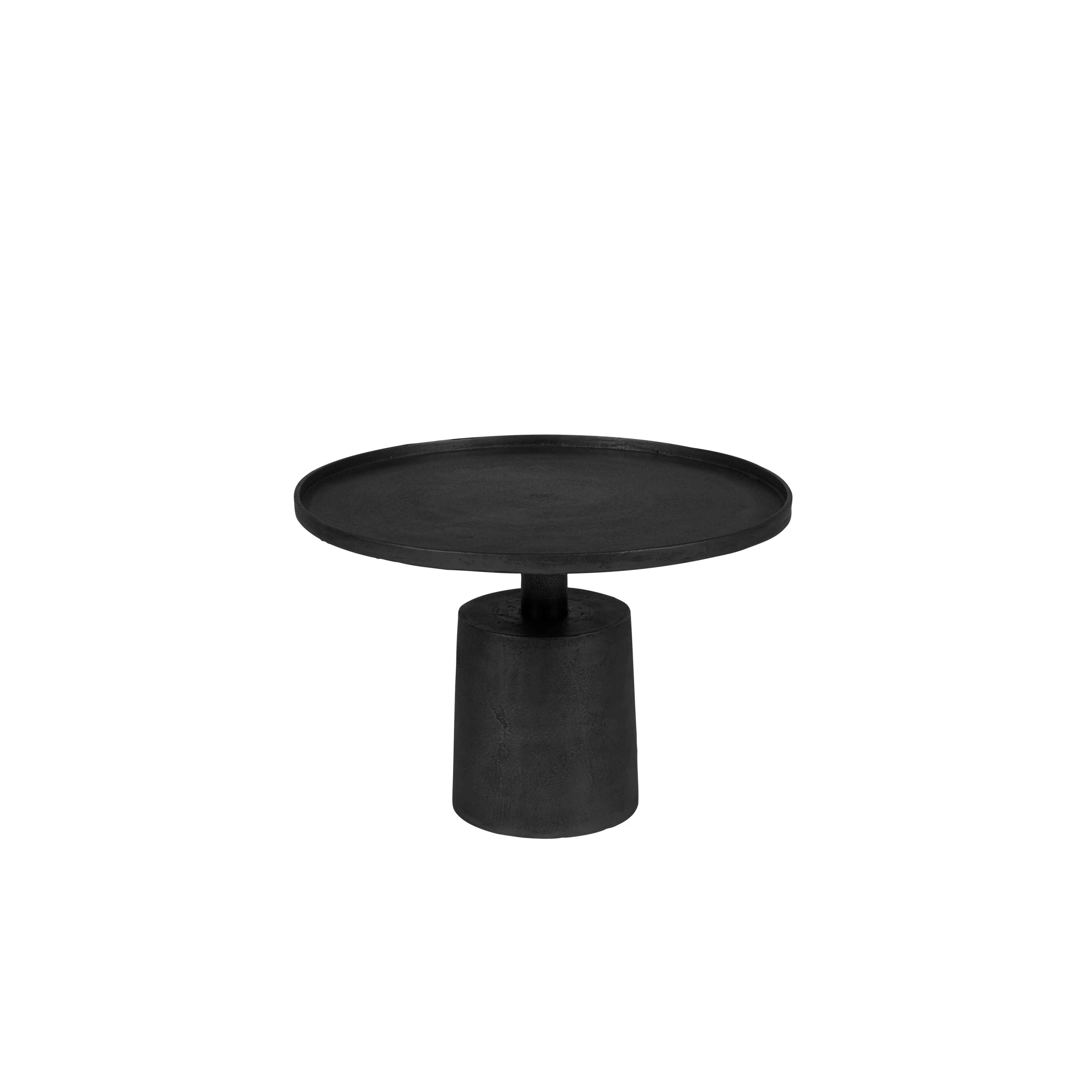 Salontafel Mason Antique Aluminum Zwart Ø60×40 cm