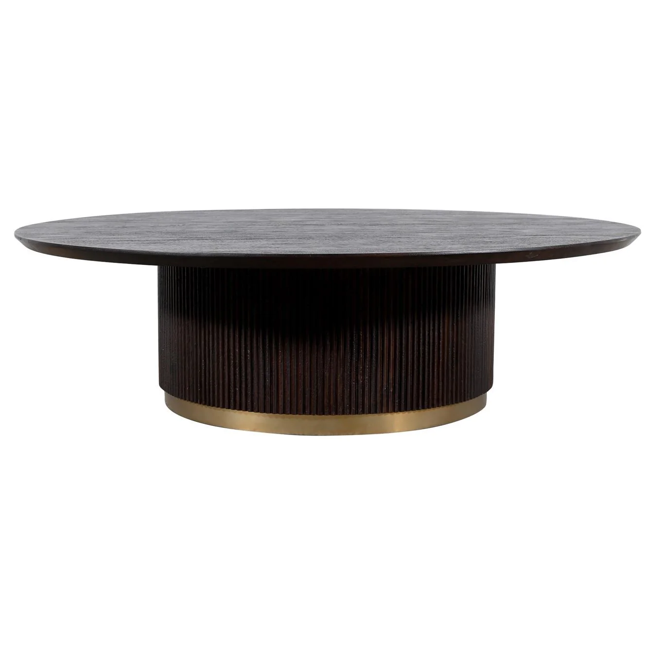 Salontafel Xelle Mangohout Zwart 150 cm