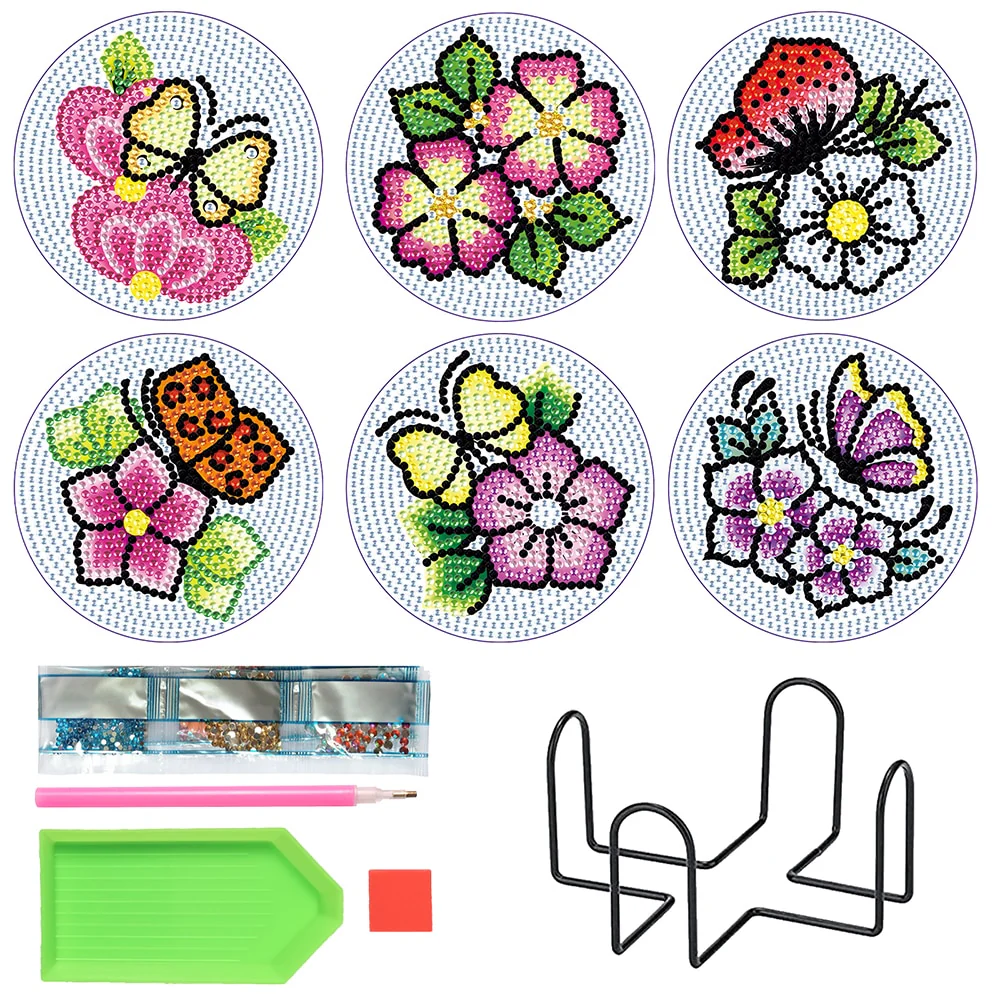 Vlinders & Bloemen Onderzetters Vlinders & Bloemen Onderzetters