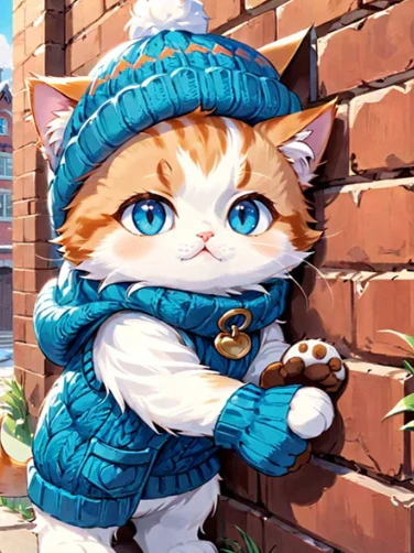 Kat met Kleding Kat met Kleding