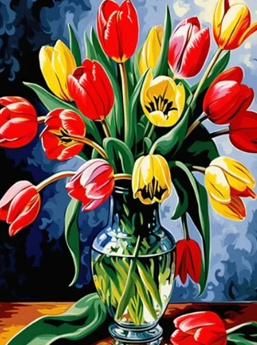 Tulpen in een Vaas Tulpen in een Vaas