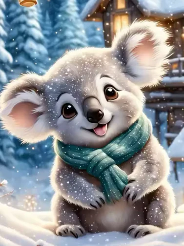 Koala in de Sneeuw Koala in de Sneeuw