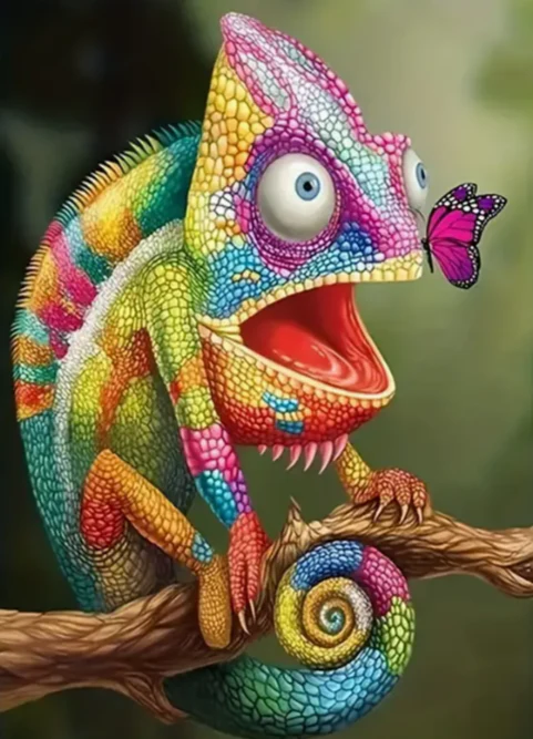 Gekleurde Kameleon