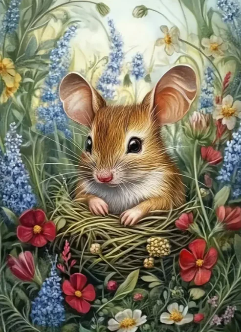 Muis tussen de Bloemen Muis tussen de Bloemen
