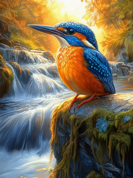 Ijsvogel bij de Rivier Ijsvogel bij de Rivier