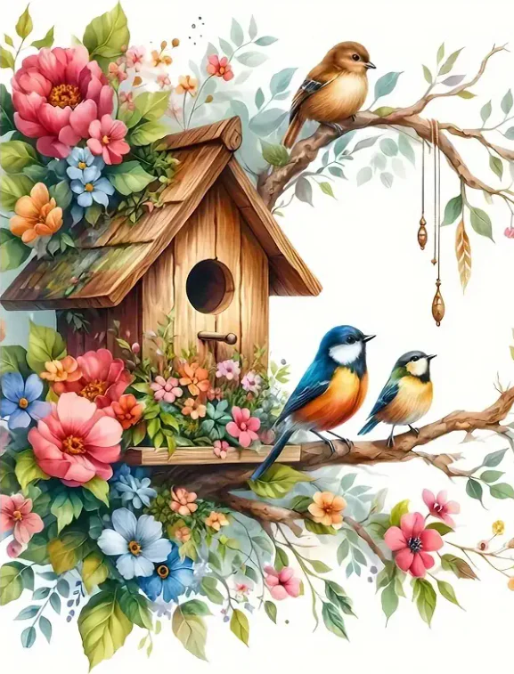 Vogels bij Vogelhuis Vogels bij Vogelhuis