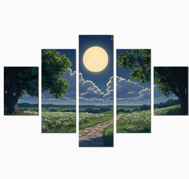 Landschap met Maan – 5 Luik
