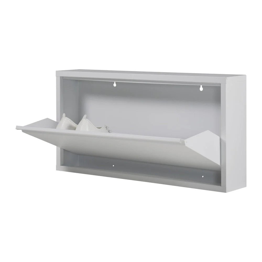 Schoenenkast BILLY 1 Staal Wit 75×12.5×37.5cm Spinder Design