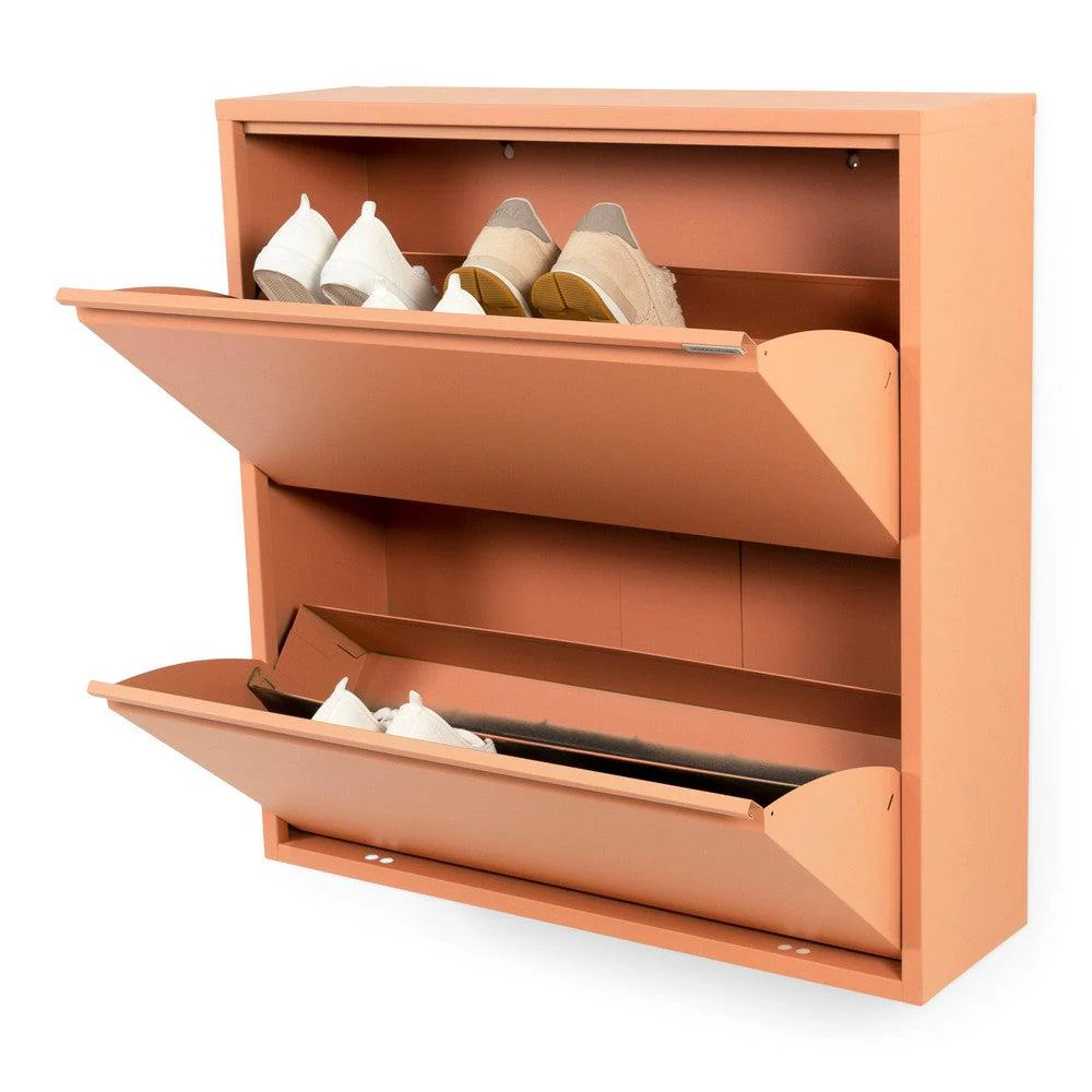 Schoenenkast BILLY 2 Staal Clay Terra 75×22.5×77.5cm
