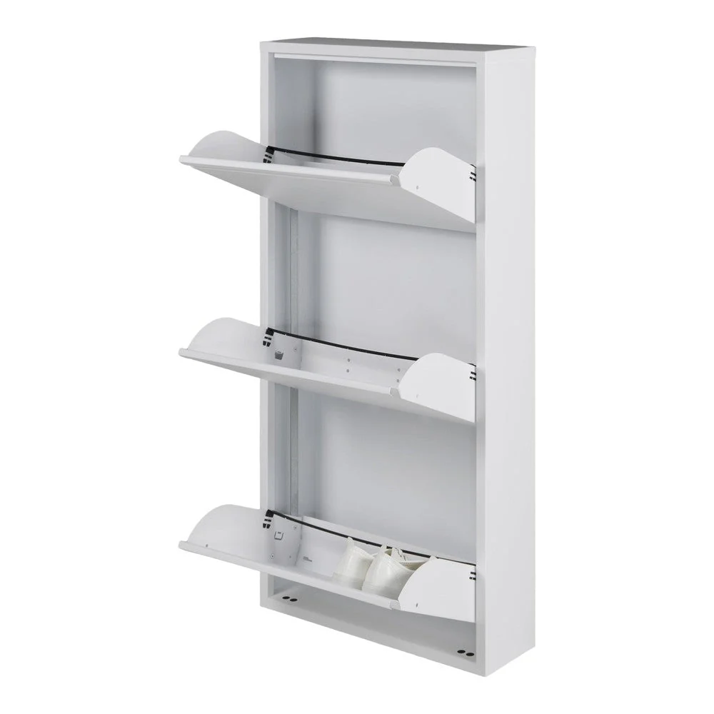 Schoenenkast BILLY 3 Staal Wit 50x15x103cm Spinder Design