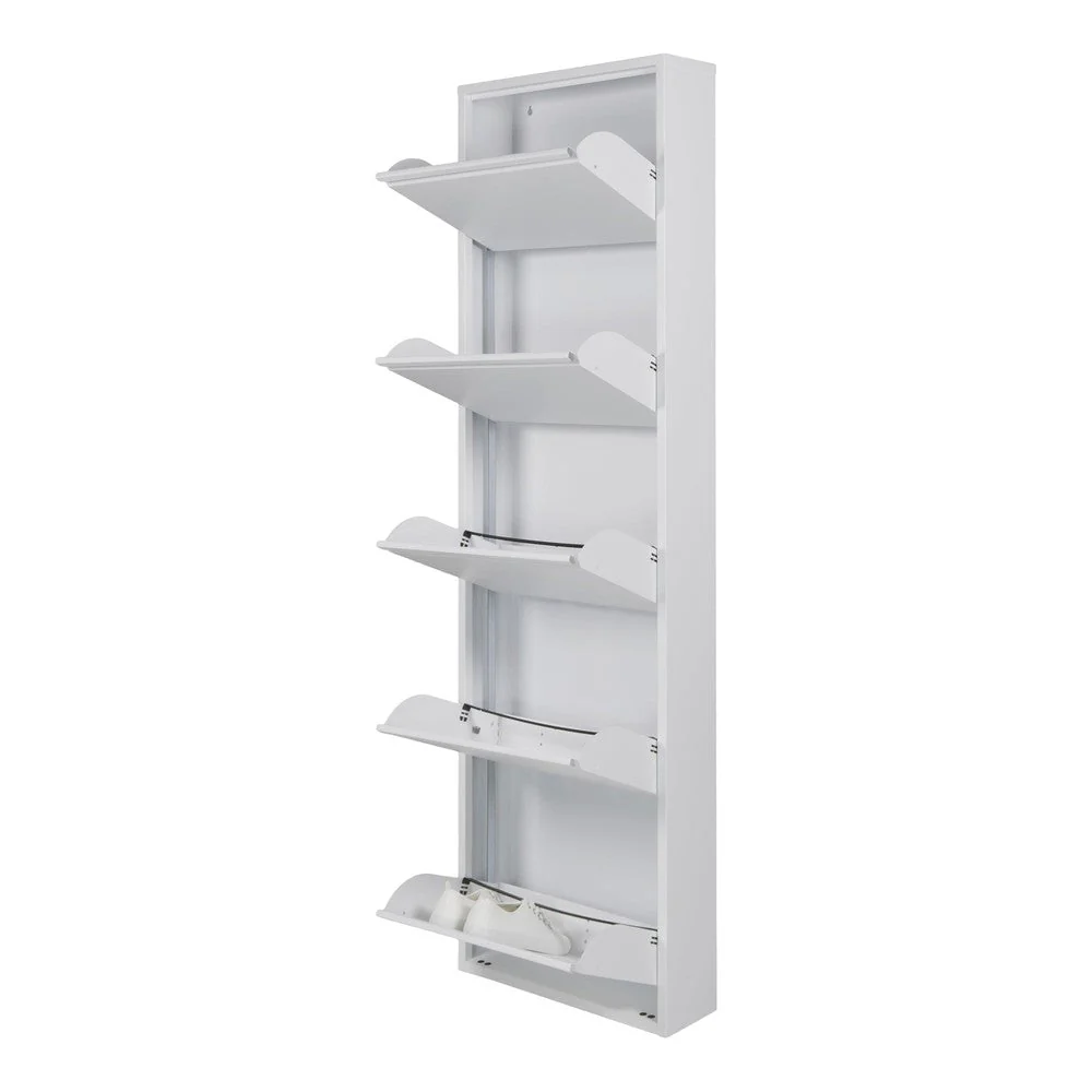 Schoenenkast BILLY 5 Staal Wit 50x15x169cm Spinder Design