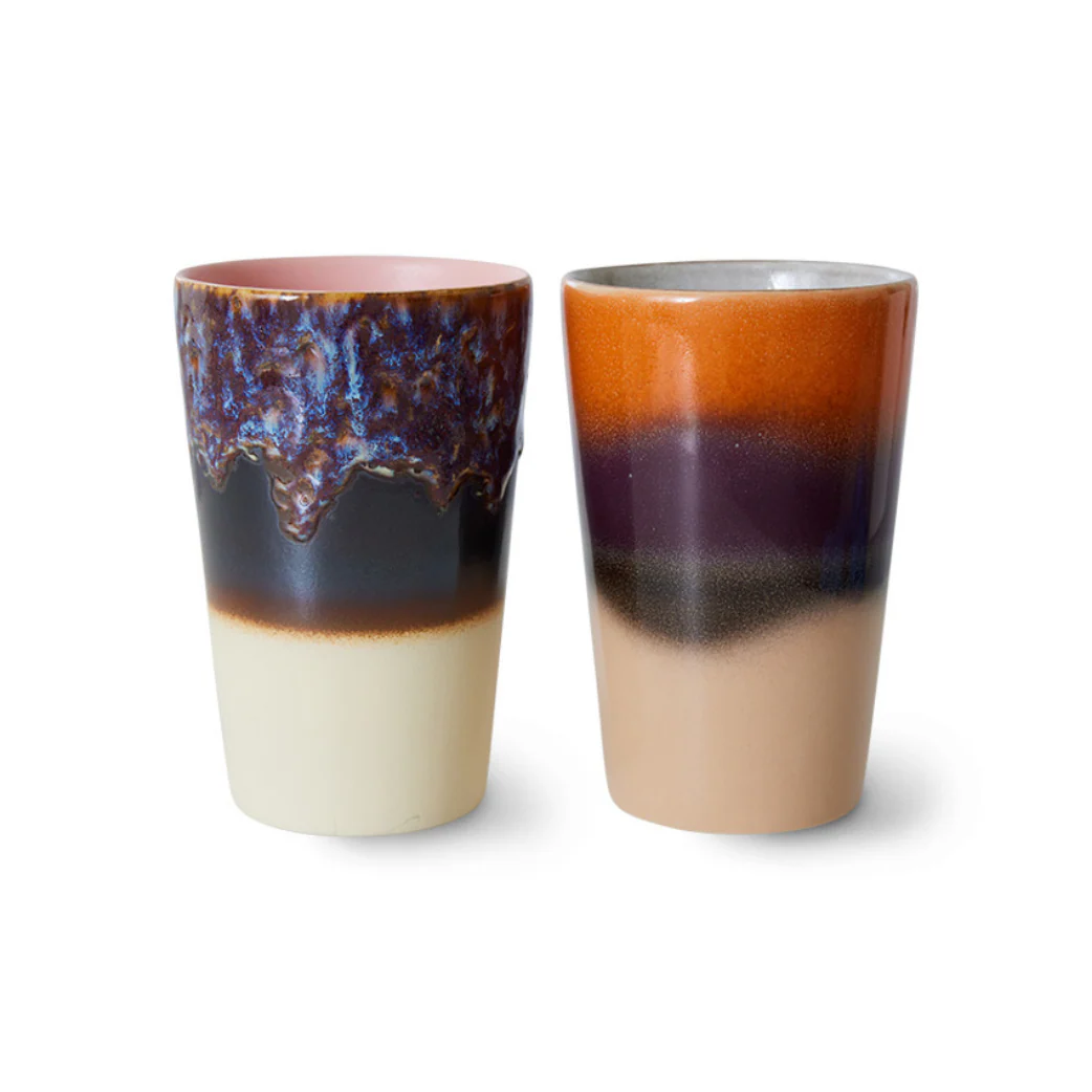 70S Ceramics:  Thee Mok Dusk ( Set van 2 )